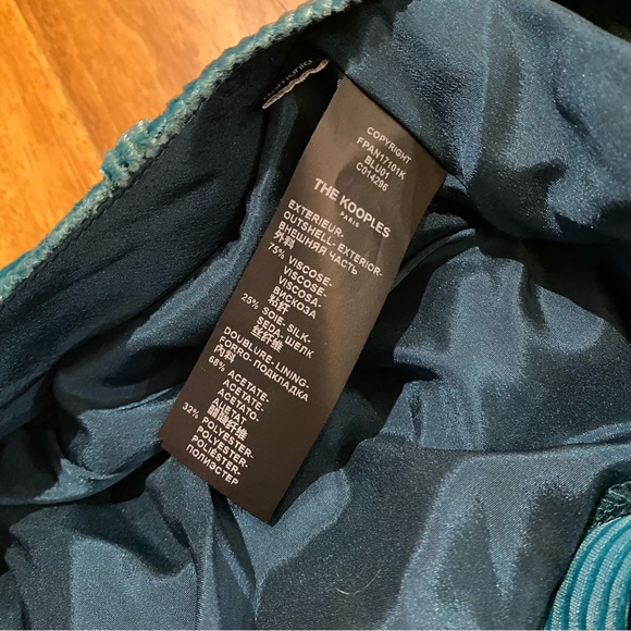 The Kooples Velvet Pants, Size 2, Green - Picture 9 of 10